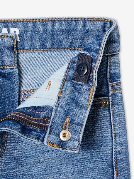 SLIM Straight-Leg MorphologiK Waterless Jeans brut denim+stone - vertbaudet enfant 