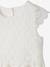 Robe cérémonie fille effet 2 en 1 haut en macramé ivoire+rose nude - vertbaudet enfant 