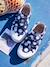 Fabric Trainers with Touch Fasteners, for Girls BLUE DARK ALL OVER PRINTED - vertbaudet enfant 