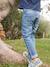 Straight indestructible jeans for boys BLUE DARK SOLID+BLUE DARK WASCHED - vertbaudet enfant 