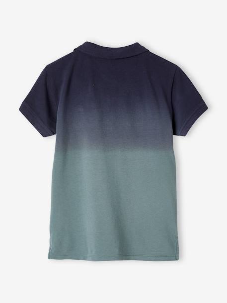 Polo garçon effet dip & dye dark bleu indigo - vertbaudet enfant 