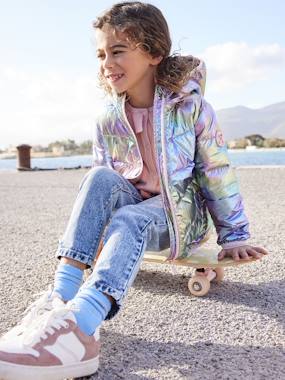Lightweight Jacket with Shiny Iridescent Effect, for Girls  - vertbaudet enfant