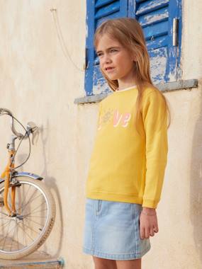 A-line Denim Skirt, for Girls  - vertbaudet enfant
