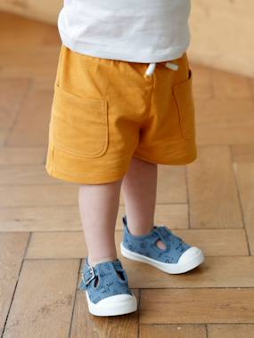 Shoes-Baby Footwear-Baby Boy Walking-Sandals-Fabric Booties for Baby Boys
