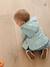 Ciré bébé fille à capuche écru+vert céladon imprimé - vertbaudet enfant 