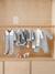 Lot de 3 bodies croisés manches longues rayés bébé naissance en coton bio marine - vertbaudet enfant 