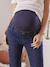 Jean de grossesse droit 7/8ème bandeau sans couture Bleach+Denim brut - vertbaudet enfant 
