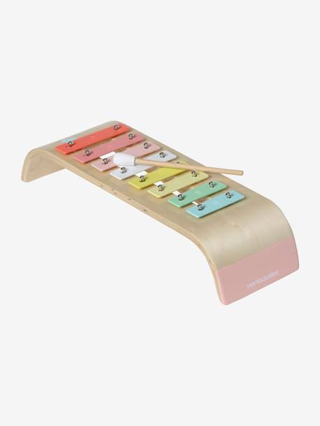 Wooden Xylophone - FSC® Certified NO COLOR+PINK LIGHT SOLID WITH DESIGN - vertbaudet enfant 