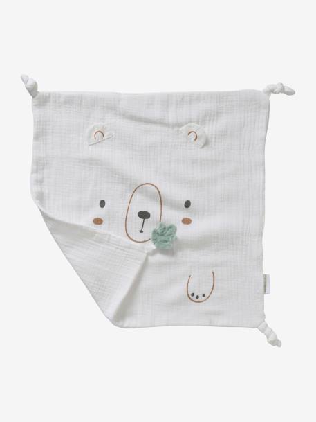 Square Baby Comforter + Rattle, Green Forest Multi - vertbaudet enfant 