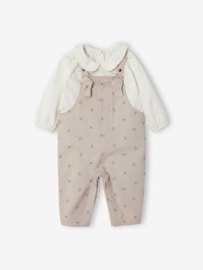Blouse & Dungarees Outfit for Babies  - vertbaudet enfant