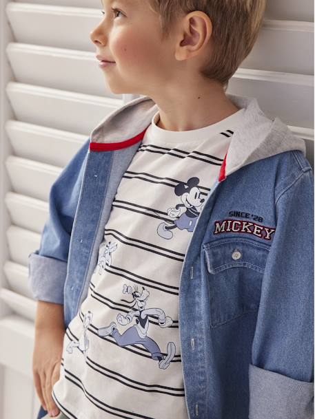 Disney® Mickey Mouse Jacket for Children BLUE MEDIUM SOLID WITH DESIGN - vertbaudet enfant 