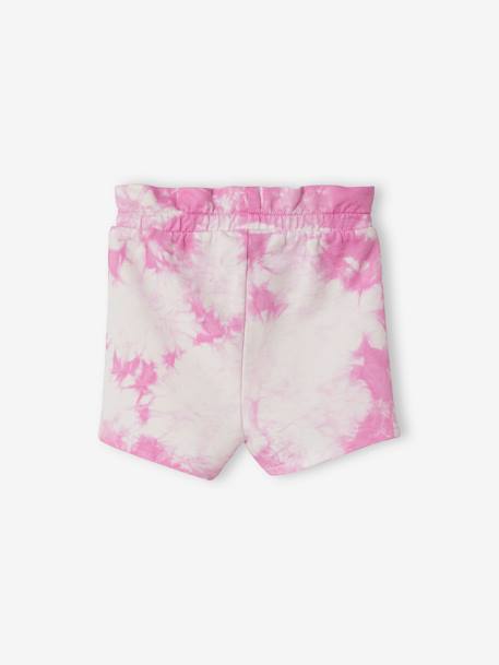 Tie-Dye Fleece Shorts for Babies PINK MEDIUM SOLID - vertbaudet enfant 