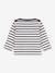 Long Sleeve Striped Jumper in Organic Cotton for Babies, by PETIT BATEAU WHITE MEDIUM STRIPED - vertbaudet enfant 