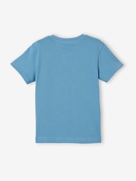 tee-shirt garcon ado a motif en relief bleu tee-shirts