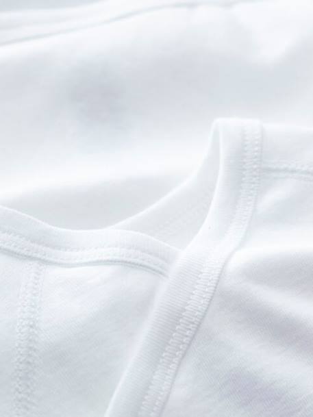 Lot de 2 bodies croisés manches longues bébé naissance en coton bio blanc - vertbaudet enfant 