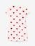 'Hearts' Nightie in Organic Cotton for Girls, by Petit Bateau WHITE LIGHT ALL OVER PRINTED - vertbaudet enfant 