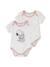 Pack of 2 Snoopy Peanuts® Bodysuits for Babies WHITE LIGHT SOLID WITH DESIGN - vertbaudet enfant 