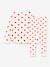 Long Sleeve Heart Pyjamas in Organic Cotton for Girls, by Petit Bateau WHITE LIGHT ALL OVER PRINTED - vertbaudet enfant 