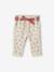 Pantalon paperbag bébé avec ceinture beige clair imprimé - vertbaudet enfant 