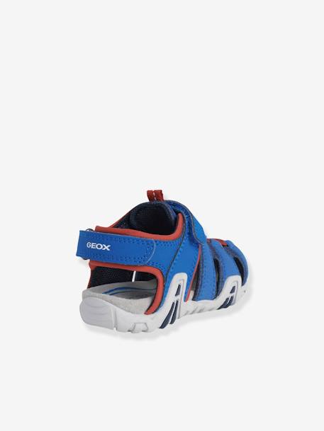 Sandals for Children, Kraze A by GEOX® BLUE BRIGHT SOLID+BLUE DARK SOLID WITH DESIGN - vertbaudet enfant 