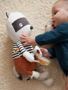 Large Musical Activity Soft Toy, Cute Raccoon  - vertbaudet enfant