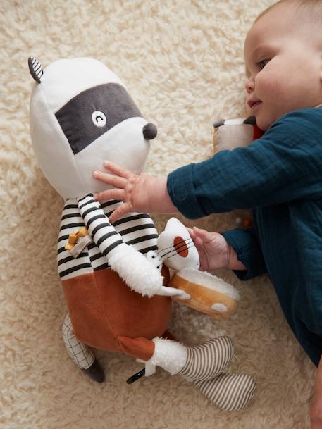 Large Musical Activity Soft Toy, Cute Raccoon Multi - vertbaudet enfant 