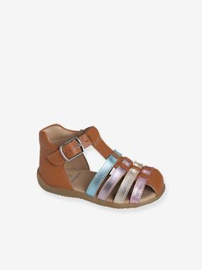 -Closed Leather Sandals for Baby Girls