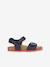 Sandales J GHITA BOY bleu+marron+NAVY RED - vertbaudet enfant 