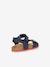 Sandales J GHITA BOY bleu+marron+NAVY RED - vertbaudet enfant 