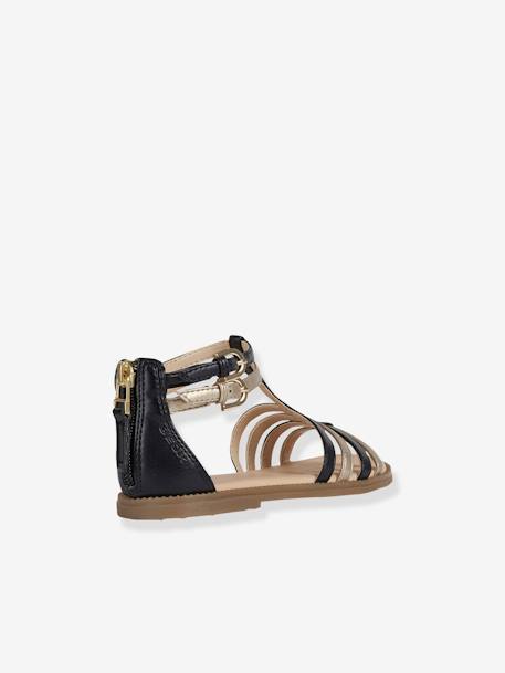Sandales J SANDALE KARLY FILL BLACK PLATINIUM - vertbaudet enfant 