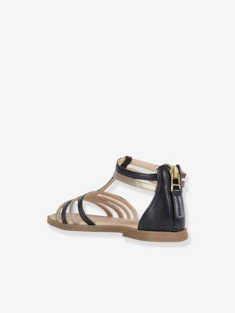 Sandales J SANDALE KARLY FILL BLACK PLATINIUM - vertbaudet enfant 