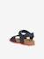Sandales J GHITA BOY bleu+marron+NAVY RED - vertbaudet enfant 