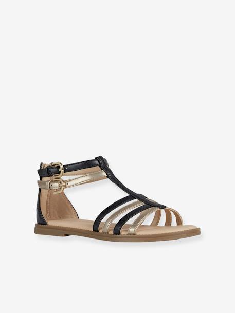Sandales J SANDALE KARLY FILL BLACK PLATINIUM - vertbaudet enfant 