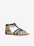 Sandales J SANDALE KARLY FILL BLACK PLATINIUM - vertbaudet enfant 
