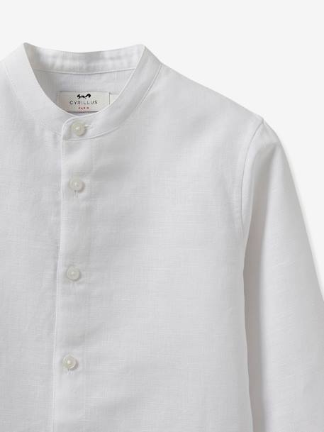 Shirt - Formalwear and Wedding Collection Blue/white stripe+White - vertbaudet enfant 
