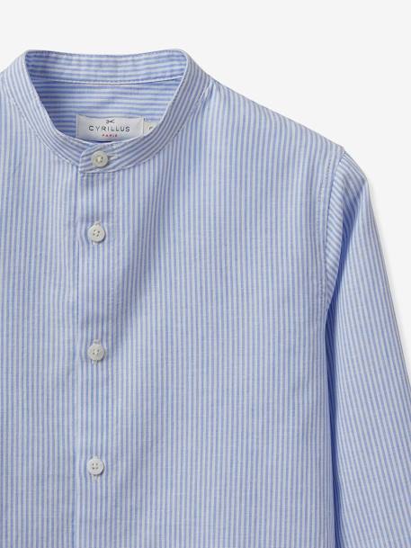 Shirt - Formalwear and Wedding Collection Blue/white stripe+White - vertbaudet enfant 