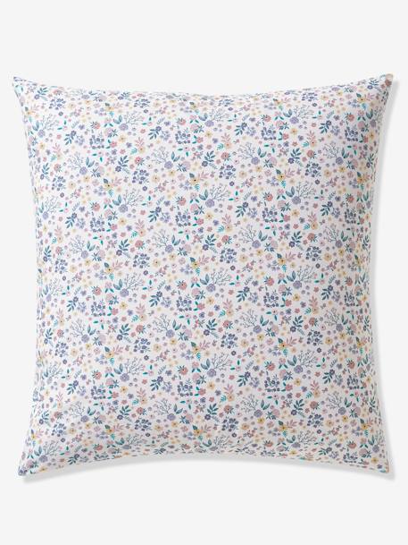 Duvet Cover + Pillowcase Set for Children, Lilac Square WHITE LIGHT SOLID WITH DESIGN - vertbaudet enfant 