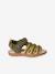 Touch-Fastening Sandals for Boys GREEN DARK SOLID - vertbaudet enfant 