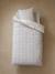 Duvet Cover + Pillowcase Set for Children, Lilac Square WHITE LIGHT SOLID WITH DESIGN - vertbaudet enfant 