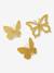 Set of 3 Butterflies in Brass YELLOW LIGHT SOLID - vertbaudet enfant 