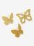 Set of 3 Butterflies in Brass YELLOW LIGHT SOLID - vertbaudet enfant 