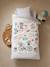 Duvet Cover + Pillowcase Set for Children, Lilac Square WHITE LIGHT SOLID WITH DESIGN - vertbaudet enfant 