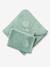 Cape de bain personnalisable et gant de toilette blanc+bleu moyen+framboise+ocre+rose poudré+vert bleuté+vert céladon - vertbaudet enfant 
