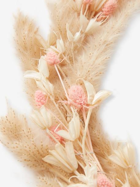 Dry Flower Wreath PINK LIGHT SOLID WITH DESIGN - vertbaudet enfant 