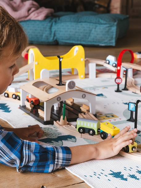 Train Circuit, 66 Pieces Multi - vertbaudet enfant 