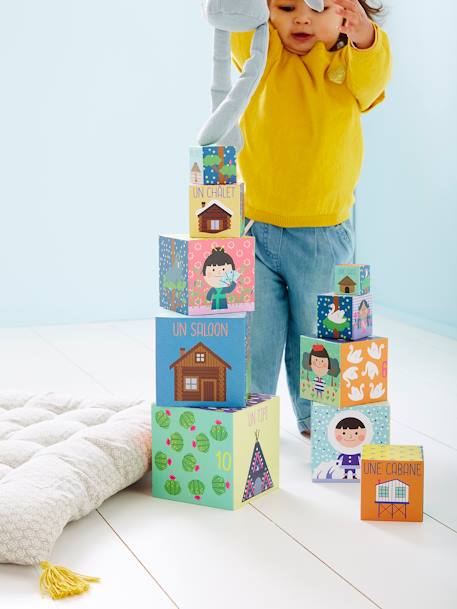 10 Cube Pyramid Game Multi - vertbaudet enfant 