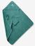 Cape de bain personnalisable et gant de toilette blanc+bleu moyen+framboise+ocre+rose poudré+vert bleuté+vert céladon - vertbaudet enfant 
