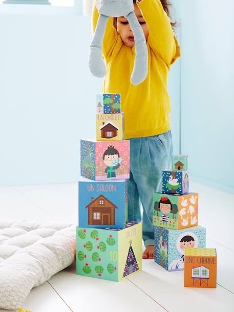 10 Cube Pyramid Game Multi - vertbaudet enfant 