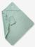 Cape de bain personnalisable et gant de toilette blanc+bleu moyen+framboise+ocre+rose poudré+vert bleuté+vert céladon - vertbaudet enfant 