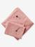 Cape de bain personnalisable et gant de toilette blanc+bleu moyen+framboise+ocre+rose poudré+vert bleuté+vert céladon - vertbaudet enfant 